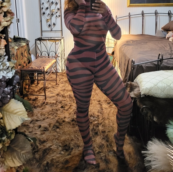 Zebra mesh 2 piece set - Picture 10 of 12